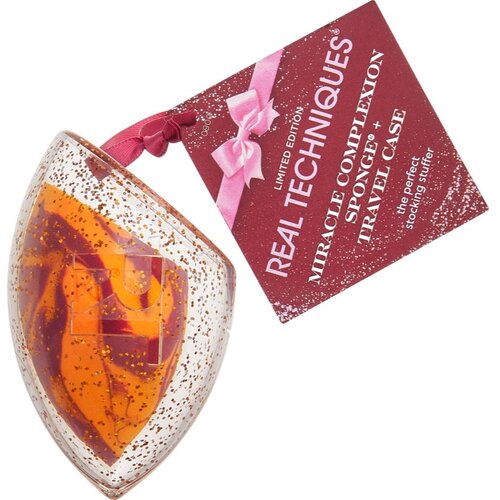 Real Techniques Miracle Complexion Sponge + Travel Case spužvica za puder Slike