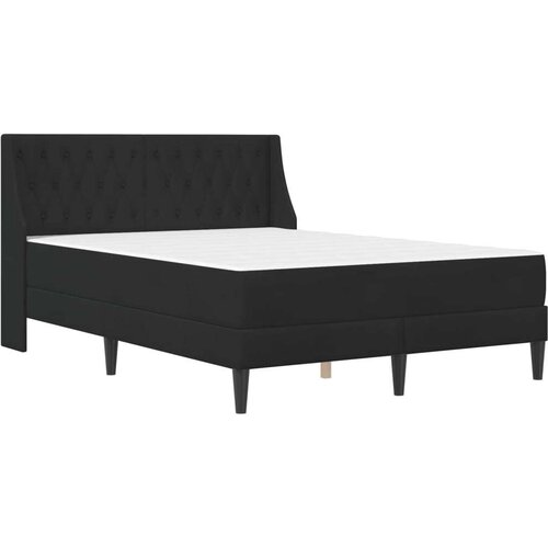  Okvir kreveta s madracem Zidne s uzglavljem 2 pcs Crna Bar&amp;scaron;un - Crna 160 x 200 cm Slike