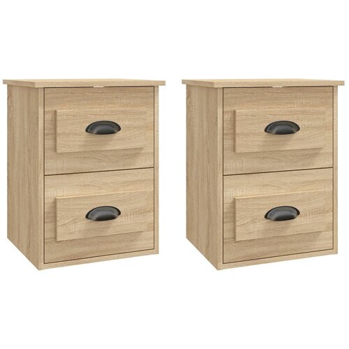 Maison Chic Stenski Dvo delni komplet Nočne omarice - Nočne mize sonoma hrast 41,5x36x53 cm, (21690319) Cene