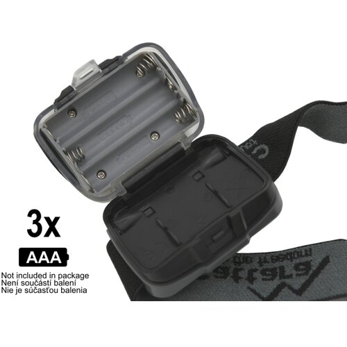  LED čelna lampa LED/3xAAA crna Slike