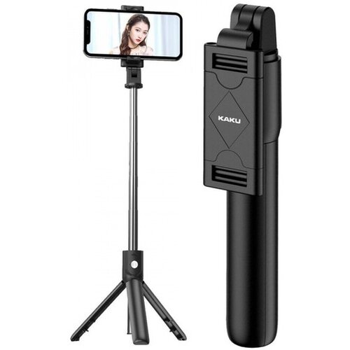 Kaku Ksc-344 selfie tripod stojalo za snemanje in slikanje selfie posnetkov - črn Slike