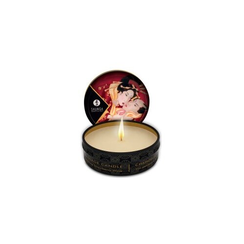 Shunga Libido Massage Candle Sparkling Strawberry Wine 30ml Slike