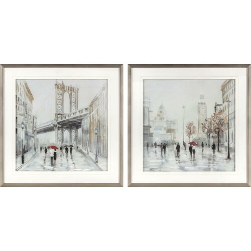  Platno DKD Home Decor polistiren Platno 60 x 3 x 60 cm 63 x 3 x 63 cm Slike