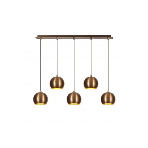 Opviq Vislica PETRA vintage, metal, 85 x 15 cm, visina 108 cm, promjer sjenila 15 cm, 5 x E27 40 W, Sivani - MR - 1000 Cijene