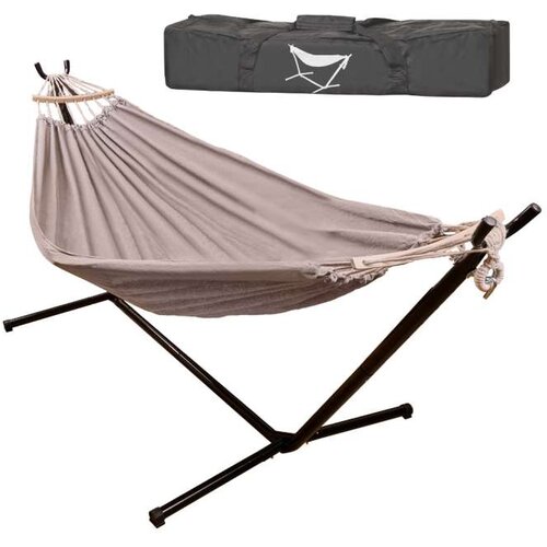  Viseća mreža s metalnim stalkom 247 cm &amp;ndash; vrtni hamak, nosivost 150 kg Slike