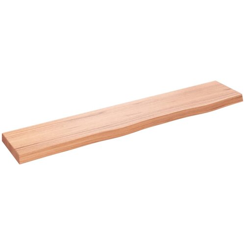 vidaXL Stenska polica svetlo rjava 100x20x4 cm trdna hrastovina Cene