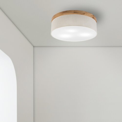  Brilagi - LED stropno svetlo BELLADONNA 3xE27/15W/230V prečnika 50 cm krem/hrast Slike