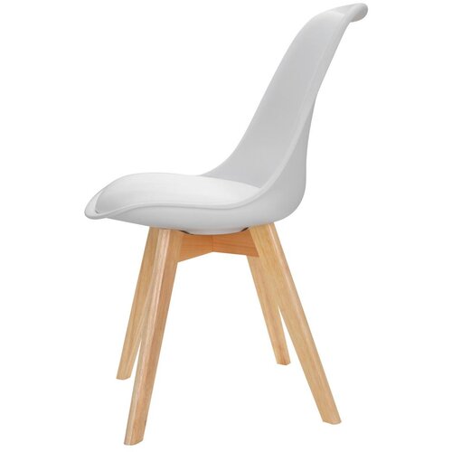 MID.YOU Set Stolov Scandi, Bela, Bukev, 4-Delni Slike