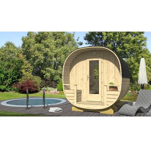 Male kuće Vanjska sauna NOKIA 240 &times; 267 cm sa &scaron;indrom Cijene