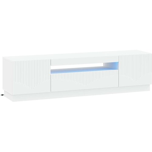 vidaXL LED TV kabinet Bijela Konstruirano drvo - Bijela Cijene