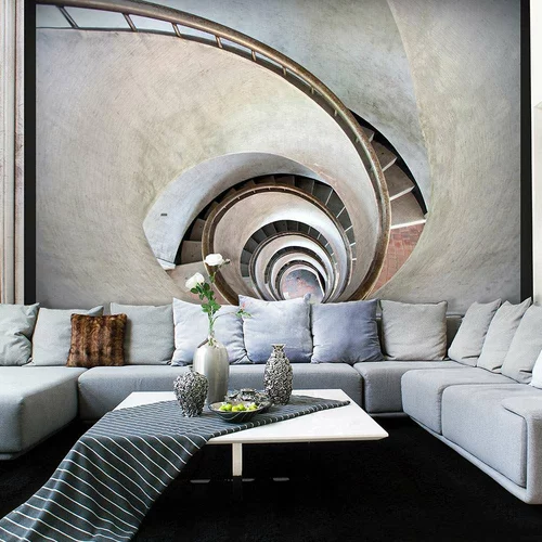  tapeta - White spiral stairs 250x193