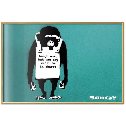  Plakat - Evil Monkey 30x21 Zlatni okvir Slike