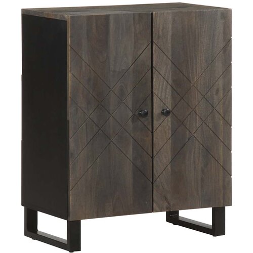 VidaXL Komoda crna 60x33x75 cm Puno drvo Mango Slike