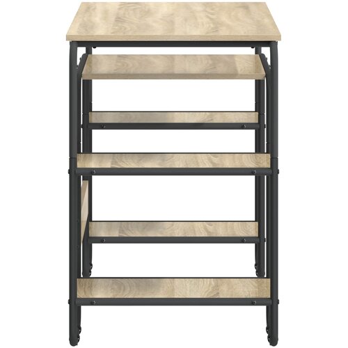  Stol s pohranom Hrast sonoma 113,5 x 52 x 75,5 cm Slike