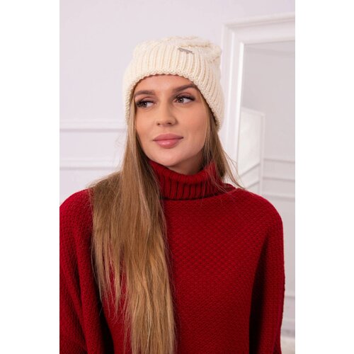 Kesi marka niezdefiniowana Cap with fleece Wanda K281 ecru Slike
