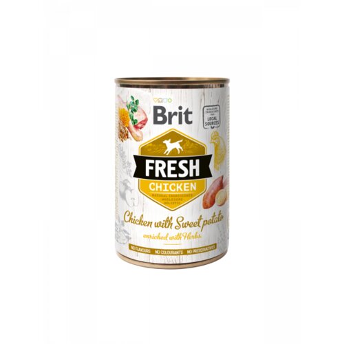 Brit Fresh Dog Chicken with Sweet Potato 400g Slike