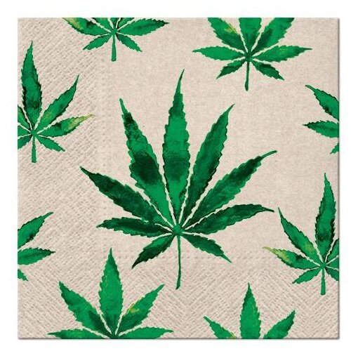  Decoupage salvete - Marihuana - 1kom (tehnika salveta) KORIŠTENO Cijene