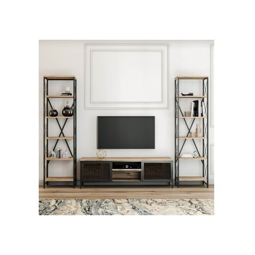 Kalune Design Televizijski komplet v sivi in naravni barvi 150x47 cm Maxim - Kalune Design Slike