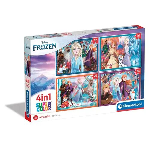 Clementoni Snježno kraljevstvo 2. 4 u 1 puzzle - Cene