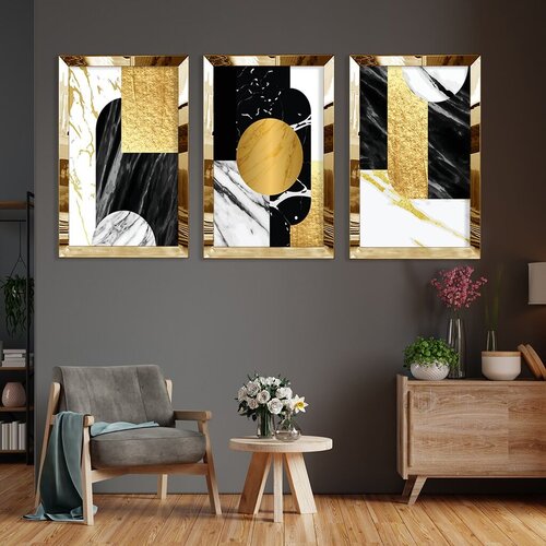 Wallity Zidna slika Huhu393, 30x40 cm, 3 dijela Cene