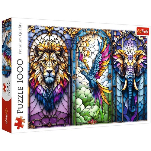 Trefl Živalski vitražni 1000-delni puzzle - Slike