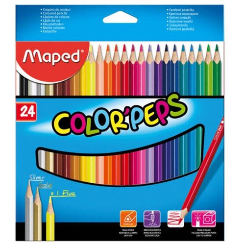 Maped Bojice drvene Color&amp;#039;Peps trobridne 24/1 MAP183224 Slike