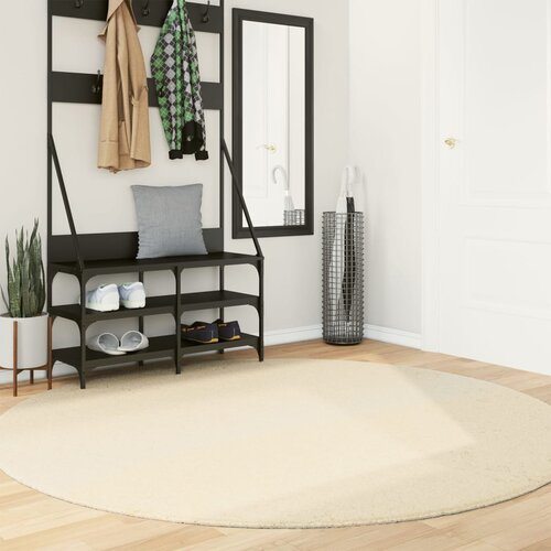 vidaXL Preproga HUARTE s kratkimi vlakni mehka pralna krem Ø 200 cm Cene