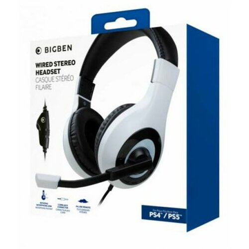Bigben Slušalice Wired Stereo Headset - White Playstation 4 Playstation 5 Slike