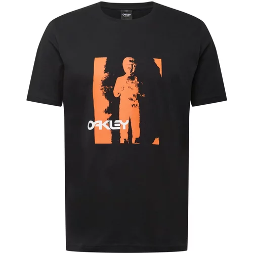 Oakley Funkcionalna majica 'JONNY' temno oranžna / črna / bela