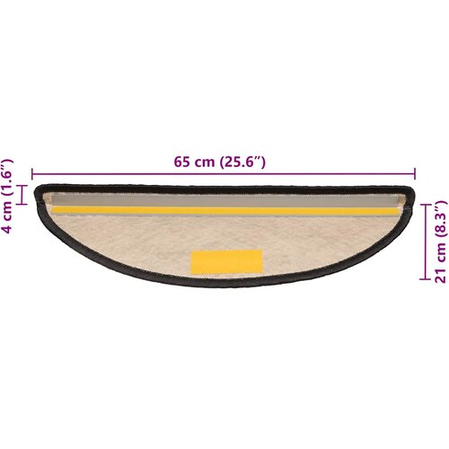  Samoljepljivi otirači za stepenice 30 kom 65x21x4 cm antracit Slike