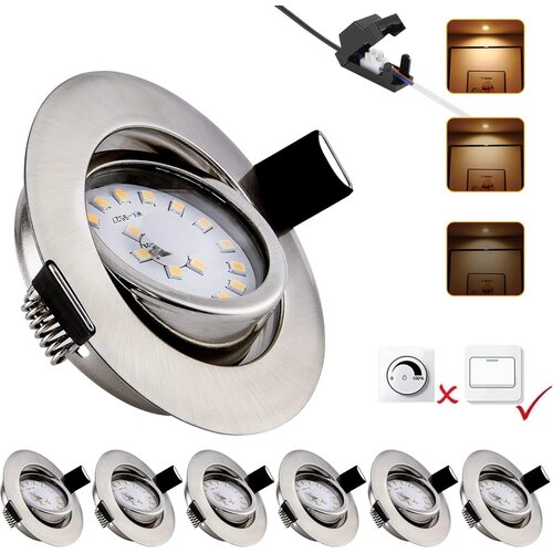 MYCUL 6x 85mm vgradni LED reflektor - 3000 K Slike