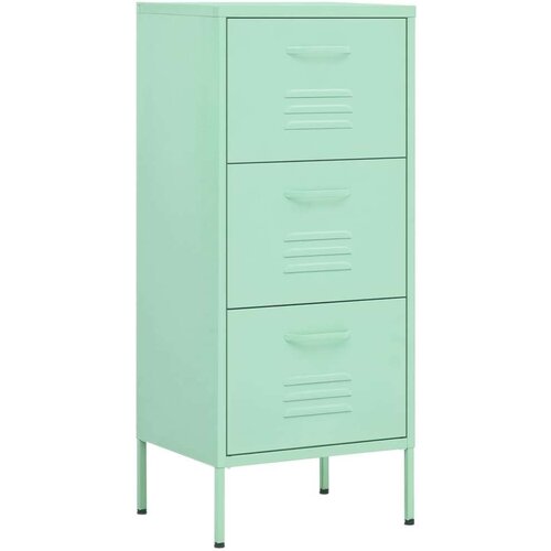 VidaXL Omara za shranjevanje mint zelena 42,5x35x101,5 cm jeklo Slike
