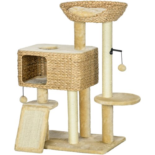 HOMESTAR Mačje drevo 60x40x98 cm Bež, (5000228246) Slike