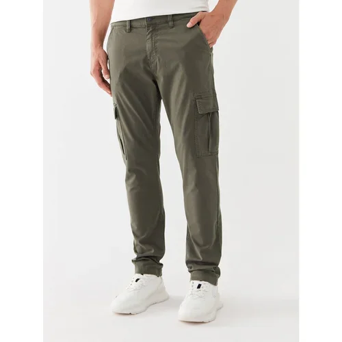 Guess Hlače iz tkanine M2GB27 WCNZ0 Khaki Slim Fit