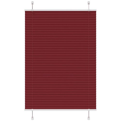 vidaXL Plisirana žaluzija bordo rdeča 100x100 cm širina blaga 99,4 cm poliester, (5000297228) Cene