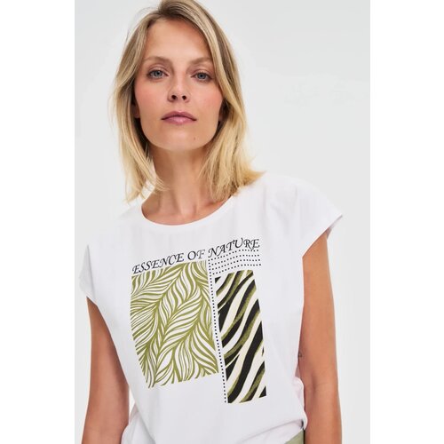 Marisse Cotton Blouse With Print, White Cijene