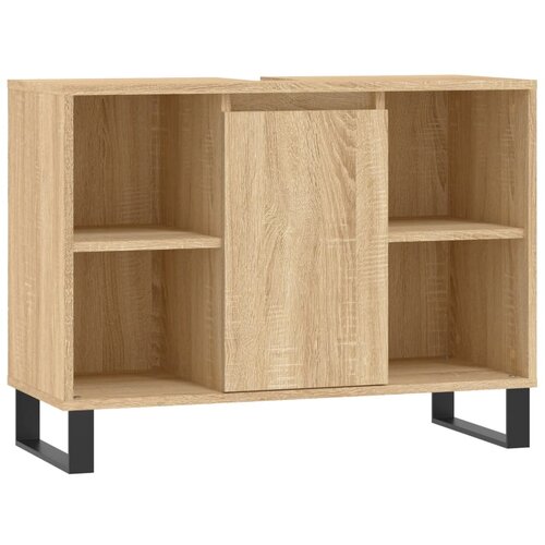 VidaXL Kopalni&amp;scaron;ka omarica sonoma hrast 80x33x60 cm inženirski les, (20801505) Slike