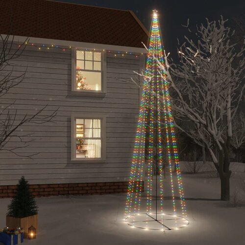 vidaXL stožasto božićno drvce šareno s 1134 LED žarulje 230 x 800 cm Cijene