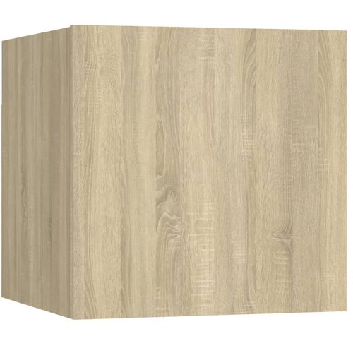  Noćni ormarić boja hrasta 30,5 x 30 x 30 cm konstruirano drvo Slike