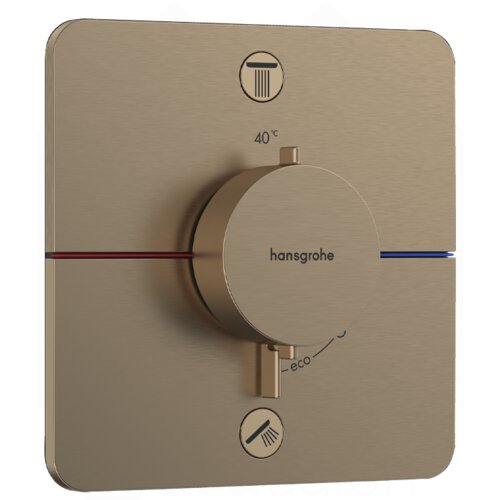Hansgrohe ShowerSelect Comfort Q mešač termostatski za skrivenu ugradnju 2 funkcije bronza 15583140 Cene