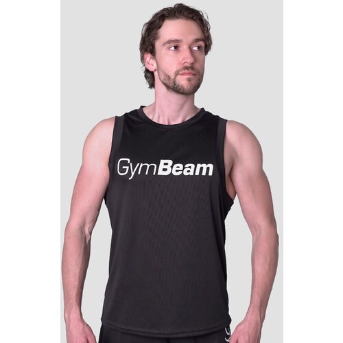 GymBeam mu&amp;scaron;ka majica bez rukava Mesh Essence Black Slike