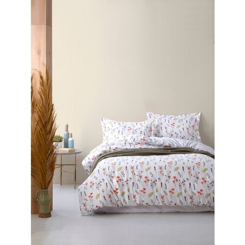  spring whiteredbrownpurple ranforce single xxl quilt cover set (de) Cene
