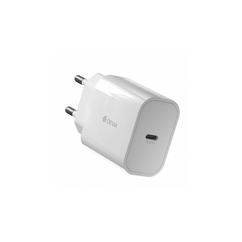 DEVIA adapter smart pd quick charger V2 20w beli Slike