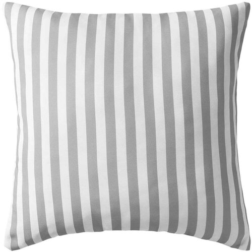  Vrtni jastuci s prugastim uzorkom 4 kom 45 x 45 cm sivi Slike