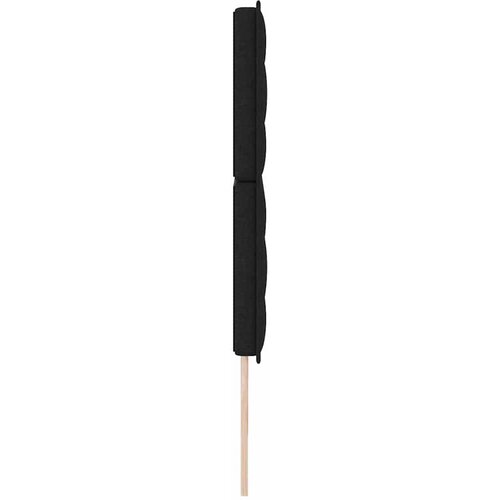  Uzglavlje Crna 180 cm tkanina Slike