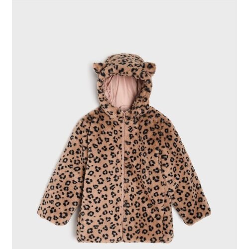 Sinsay Čupavi kaput s leopard uzorkom i u&scaron;ima Cijene