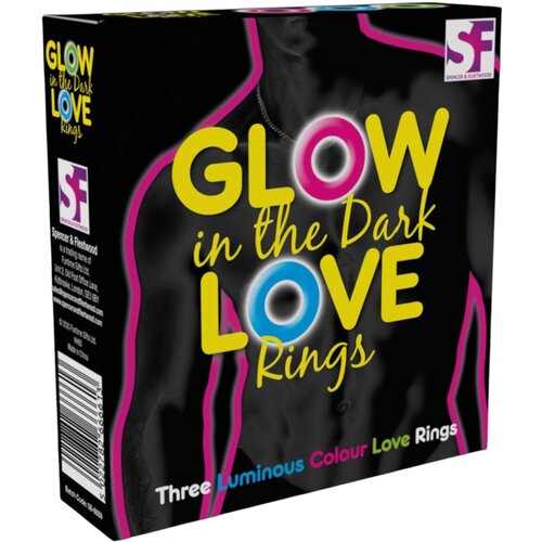  Love Rings - set prstenova za penis koji svijetle u mraku (3 dijela) Slike