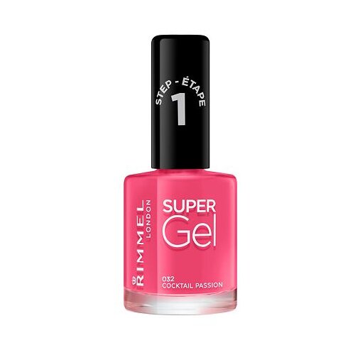 Rimmel London super gel STEP1 gel lak za nokte 12 ml nijansa 032 cocktail passion Cijene