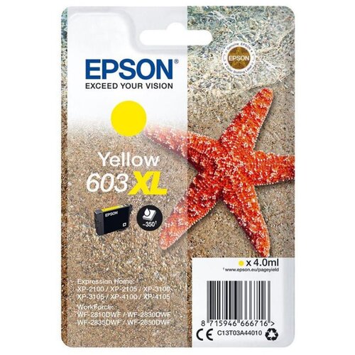 Epson T03A4 (603XL) kartu&amp;scaron;a z rumenim črnilom - C13T03A44020, (21734902) Slike