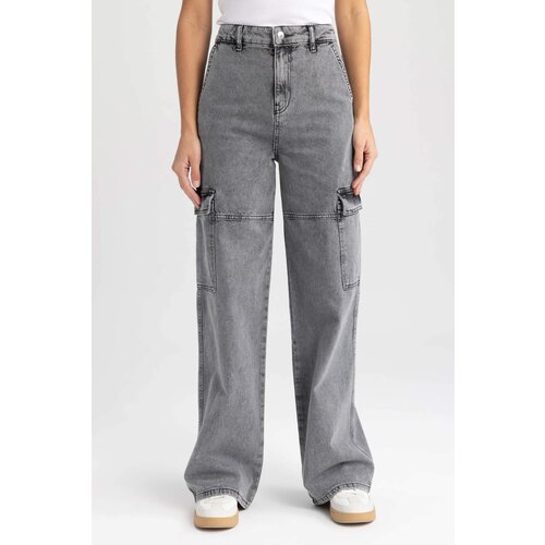 Defacto Straight Fit Cargo Jean Long Trousers Cijene